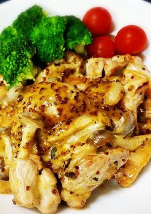鶏肉のソテー☆ハニーマスタードマヨソース-レシピのメイン写真