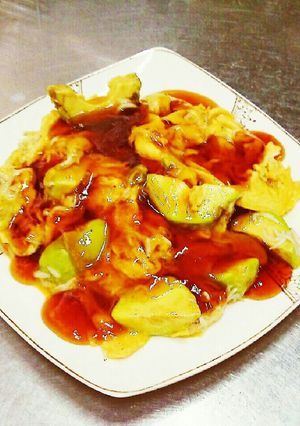 アボカド釜揚げしらすフワフワ卵甘酢餡掛け-レシピのメイン写真