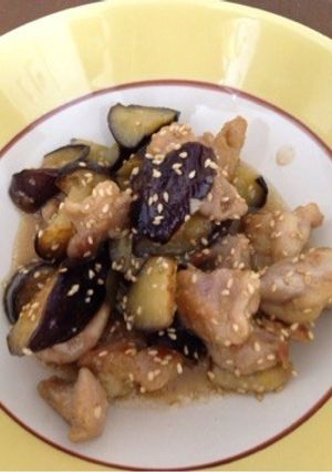簡単‼︎鳥もも肉と茄子の甘だれ炒め-レシピのメイン写真