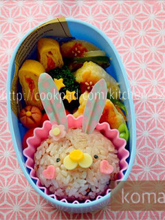 幼稚園 キャラ弁♡うさぎ お弁当-レシピのメイン写真
