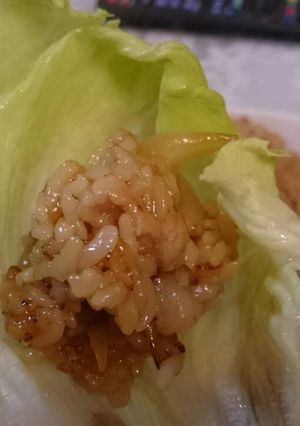 *焼肉チャーハンのレタス包み*-レシピのメイン写真