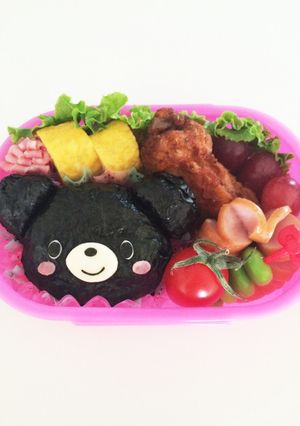 くまちゃん＊海苔おにぎり＊キャラ弁-レシピのメイン写真