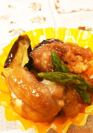 お弁当のおかず★茄子と豚バラの甘酢漬け-レシピのメイン写真