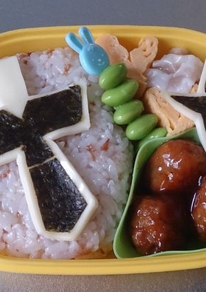 キャラ弁 ニンニンジャー 赤忍者★-レシピのメイン写真