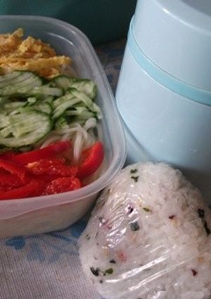 韓国冷麺のお弁当-レシピのメイン写真