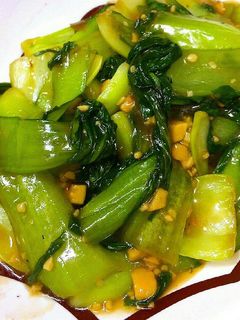 チンゲン菜とニンニクの簡単中華炒め♪-レシピのメイン写真