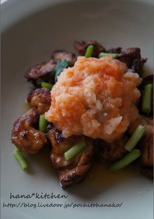 鶏から蕪のおろしドレッシング和え-レシピのメイン写真