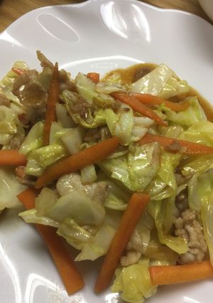 春キャベツと豚バラの炒め物-レシピのメイン写真