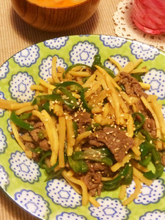 味付け不要!コストコのプルコギで青椒肉絲-レシピのメイン写真