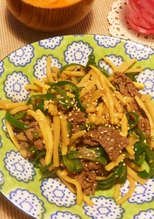 味付け不要！コストコのプルコギで青椒肉絲-レシピのメイン写真