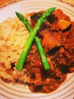 ヘルシーに。トマトキーマカレー-レシピのメイン写真