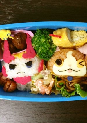 妖怪ウォッチ★ジバニャン＆しゅらコマ-レシピのメイン写真