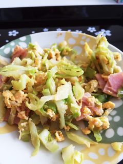 キャベツとベーコンの卵とじ炒め-レシピのメイン写真