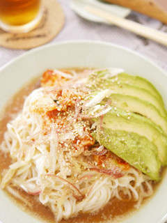アボカド&キムチのぶっかけそうめん☆-レシピのメイン写真
