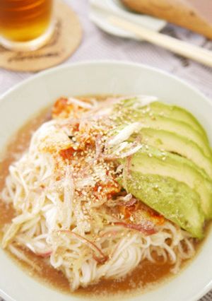 アボカド&キムチのぶっかけそうめん☆-レシピのメイン写真