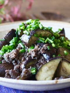 なすと熟成ひき肉の炒め物-レシピのメイン写真