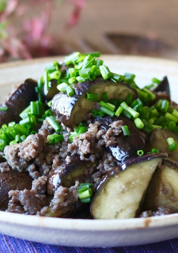 なすと熟成ひき肉の炒め物-レシピのメイン写真