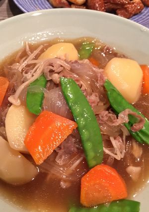 汁たっぷりのマロニー入り肉じゃが-レシピのメイン写真