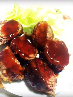 ミンチの牛肉巻き 簡単!-レシピのメイン写真