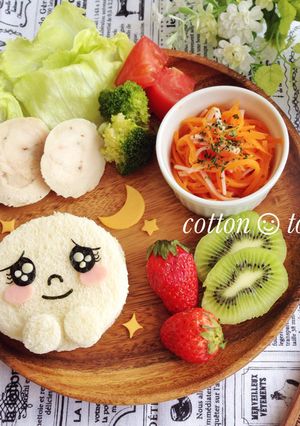LINEムーンのサンドイッチ♡キャラ弁に-レシピのメイン写真