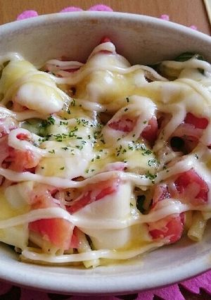 マカロニサラダをリメイク♪チーズマヨ焼き-レシピのメイン写真