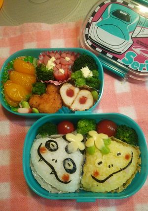 ツチノコ&ツチノコパンダ弁当-レシピのメイン写真