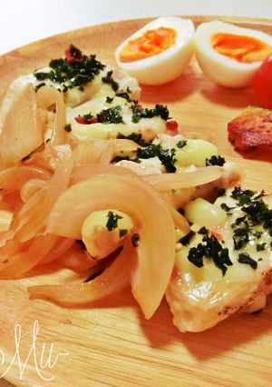わかめチーズ の チキンステーキ-レシピのメイン写真