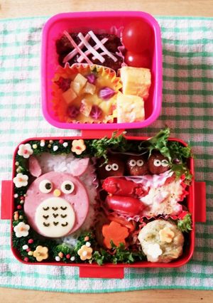 トトロ&まっくろくろすけキャラ弁-レシピのメイン写真