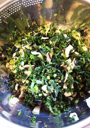かぶらの間引き菜でお漬物-レシピのメイン写真