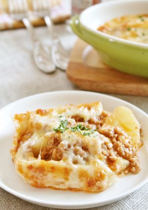 オーロラ鶏ミンチソースのポテトグラタン-レシピのメイン写真
