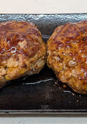 ふんわりかぼちゃハンバーグ〜照り焼きソース〜-レシピのメイン写真