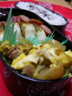 お弁当に三分料理★肉じゃがの残りで卵焼き-レシピのメイン写真