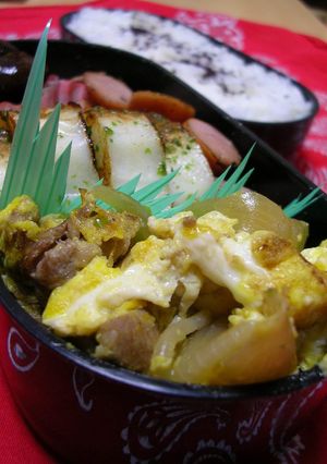 お弁当に三分料理★肉じゃがの残りで卵焼き-レシピのメイン写真