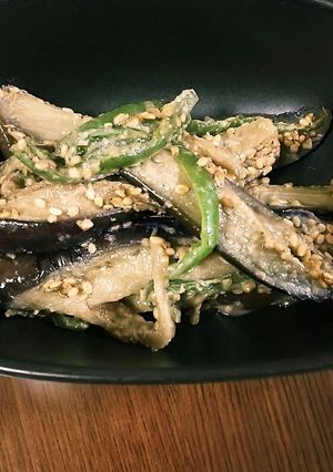 茄子とピーマンのごま味噌炒め-レシピのメイン写真
