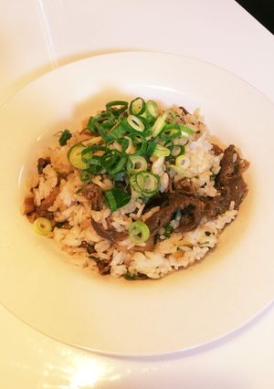牛肉とセロリの混ぜご飯-レシピのメイン写真