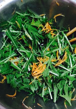 水菜の塩昆布和え-レシピのメイン写真