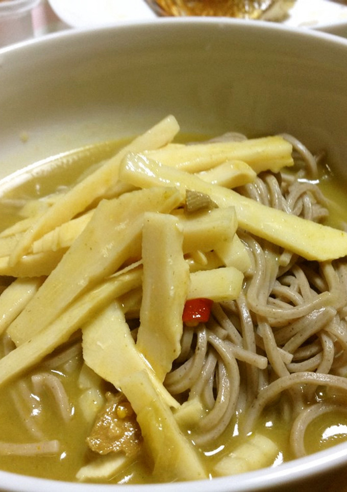 アサリとタケノコの洋風蕎麦-レシピのメイン写真