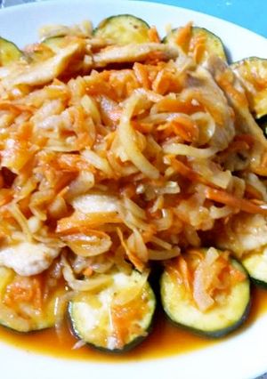 鶏肉とズッキーニの韓国風南蛮漬け-レシピのメイン写真
