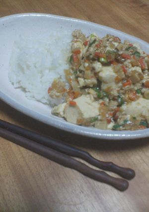 ヘルシー麻婆丼☆ダブルの豆腐-レシピのメイン写真