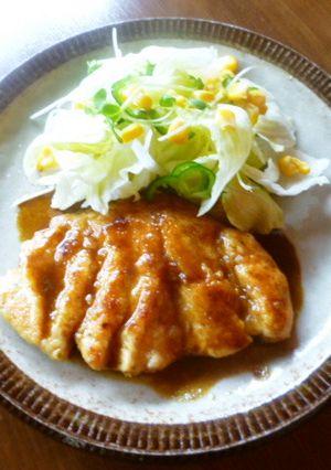 チキンソテー☆バターカレーソース♪-レシピのメイン写真