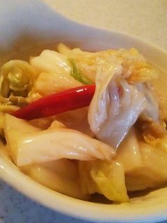白菜の漬物。炒めちゃいました-レシピのメイン写真