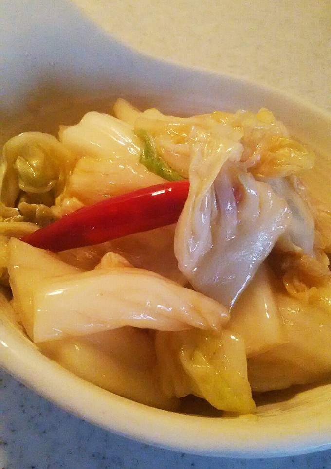 白菜の漬物。炒めちゃいました-レシピのメイン写真