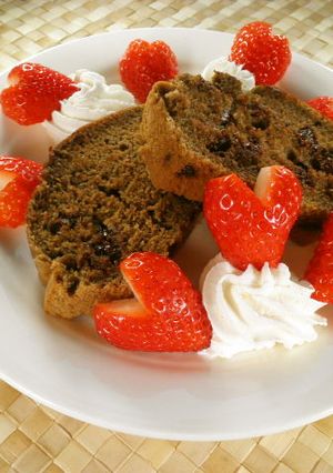 ＨＭで作るアサイーチョコチップケーキ❤-レシピのメイン写真