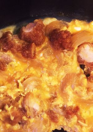 余った唐揚げで親子丼-レシピのメイン写真