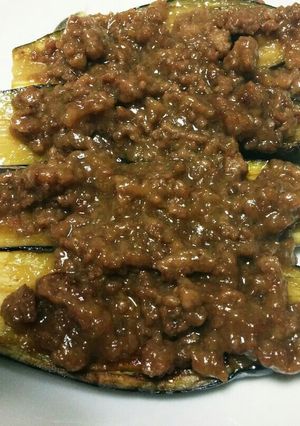 なすのひき肉味噌あんかけ-レシピのメイン写真
