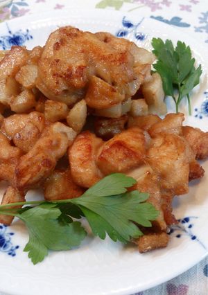 ♪鶏むね肉とレンコンの変わり唐揚げ♪-レシピのメイン写真