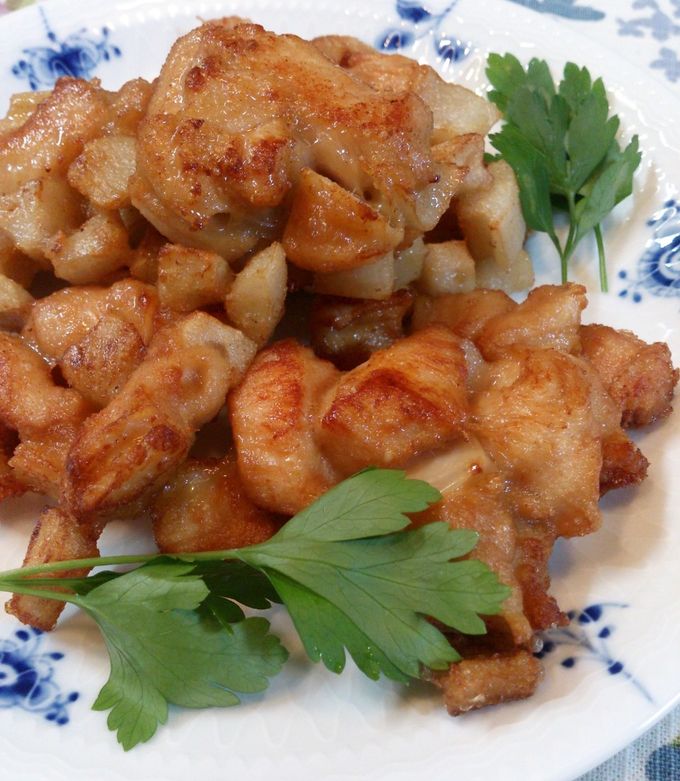 ♪鶏むね肉とレンコンの変わり唐揚げ♪-レシピのメイン写真