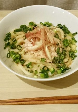 薬味たっぷりツナマヨうどん-レシピのメイン写真