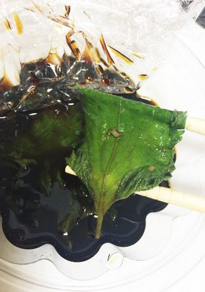 大葉のニンニク醤油漬け♪一石二鳥♪-レシピのメイン写真
