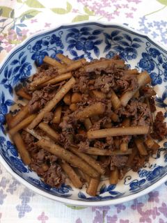 ♪牛肉とゴボウの佃煮風♪-レシピのメイン写真